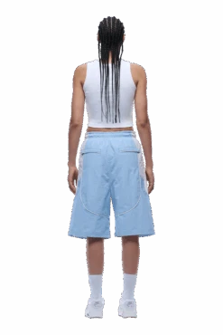 BAGGY WARM UP SHORTS ICE BLUE(Baggy Warm Up Track Shorts Ice Blue) -6pm Season 1337x2005 px 6PM 0012 250630 6PM ECOM LOOK 07 1816 min