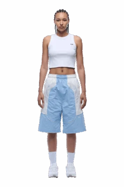 BAGGY WARM UP SHORTS ICE BLUE(Baggy Warm Up Track Shorts Ice Blue) -6pm Season 1337x2005 px 6PM 0014 250630 6PM ECOM LOOK 07 1801 min