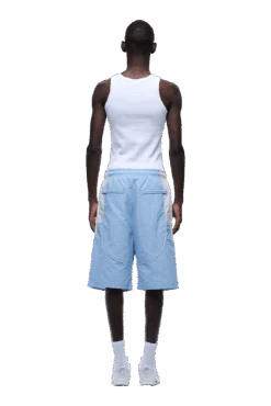 BAGGY WARM UP SHORTS ICE BLUE(Baggy Warm Up Track Shorts Ice Blue) -6pm Season 1337x2005 px 6PM 0015 250630 6PM ECOM LOOK 07 1793 min