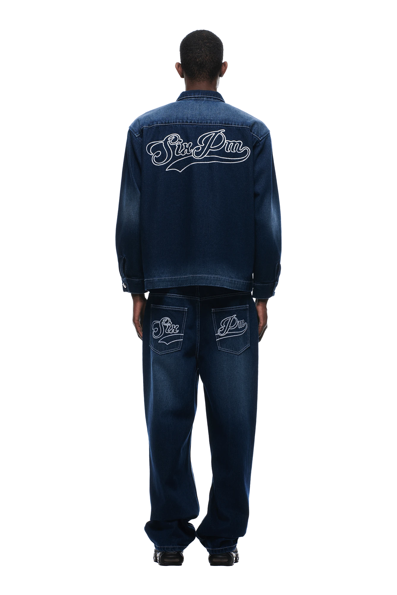SCRIPT LOGO DENIM JACKET DARK BLUE(Script Logo Denim Jacket Dark Blue) 4 SCRIPT LOGO DENIM JACKET DARK BLUE(Script Logo Denim Jacket Dark Blue) - Image 4