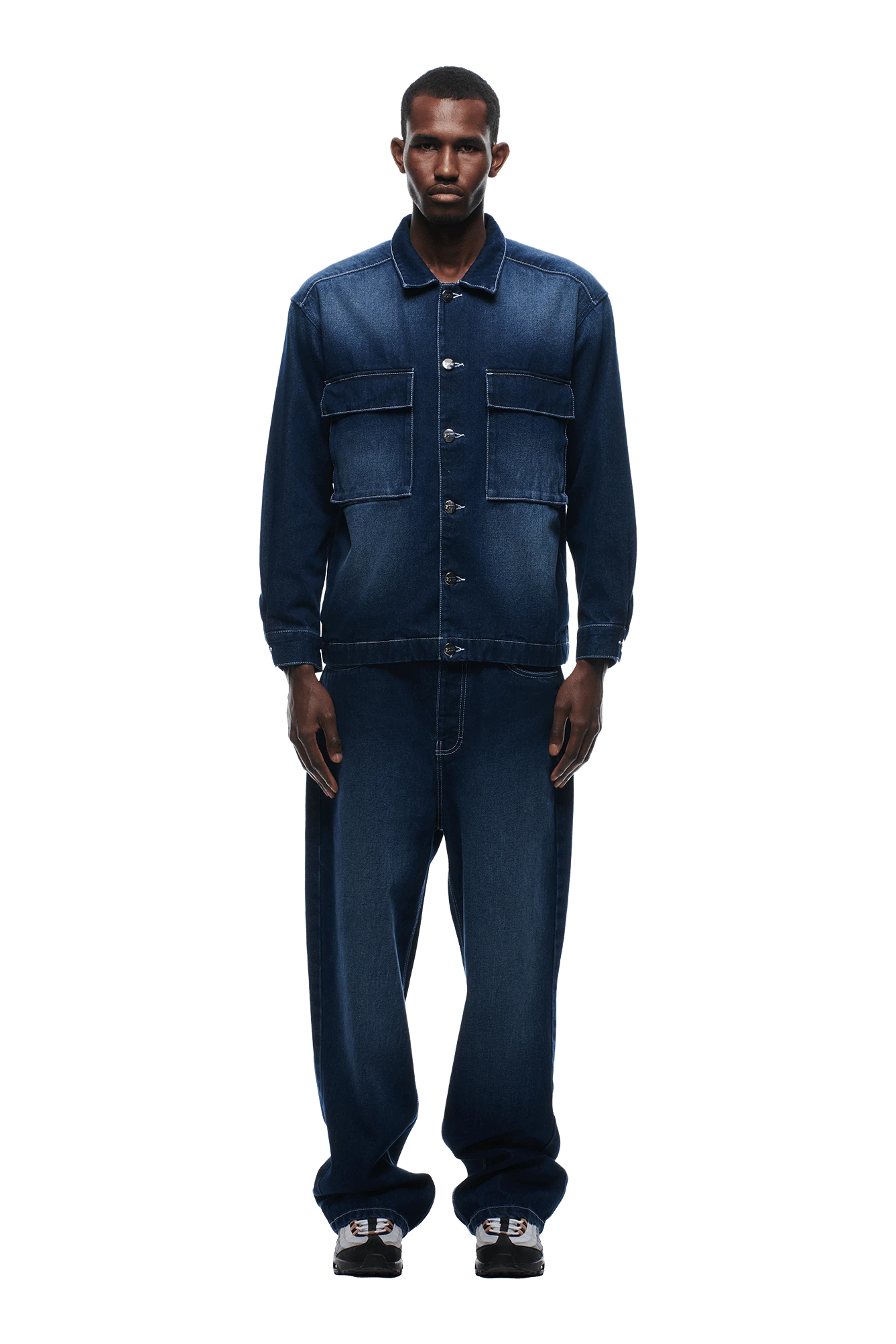 SCRIPT LOGO DENIM JACKET DARK BLUE(Script Logo Denim Jacket Dark Blue) 2 SCRIPT LOGO DENIM JACKET DARK BLUE(Script Logo Denim Jacket Dark Blue) - Image 2