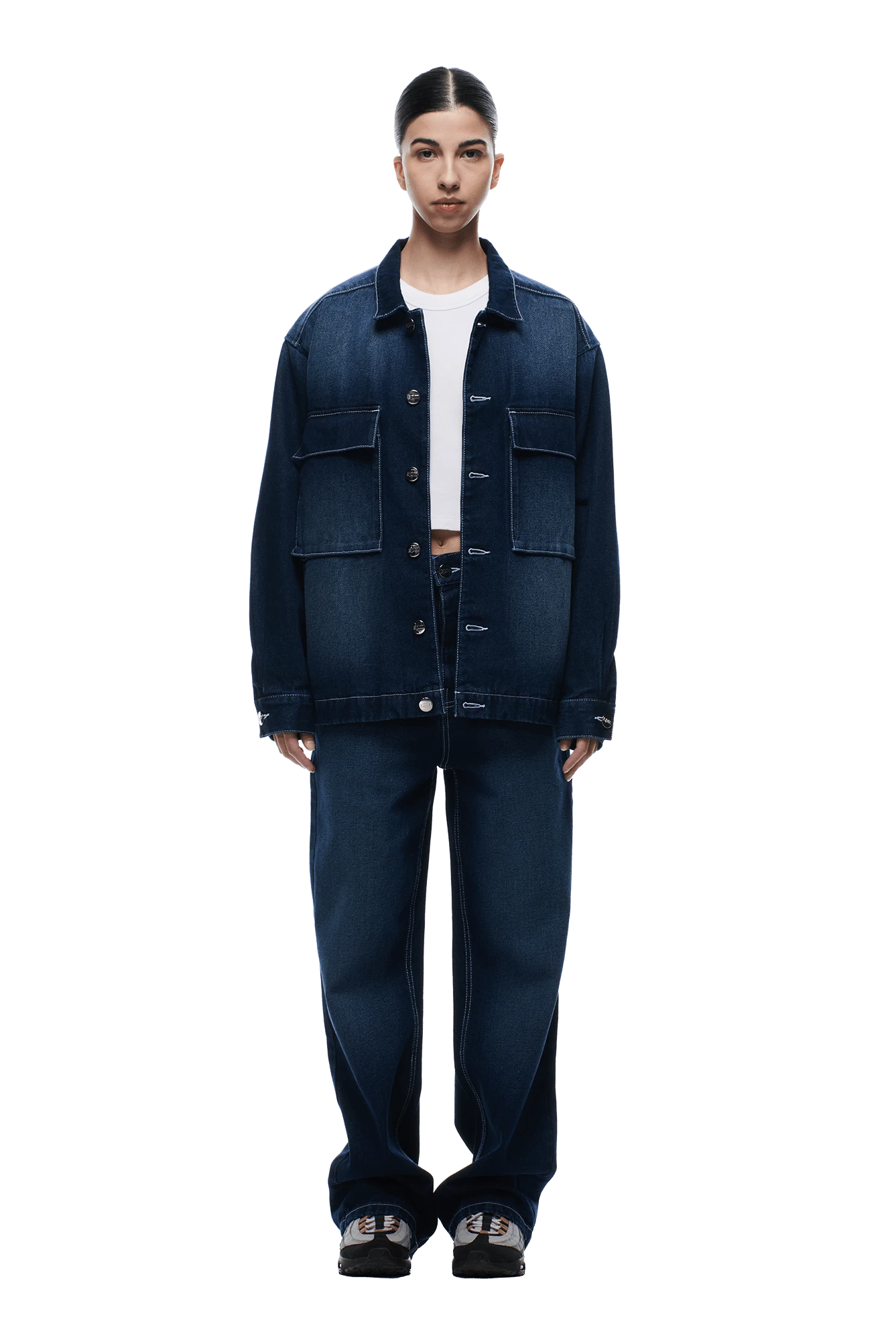 SCRIPT LOGO DENIM JACKET DARK BLUE(Script Logo Denim Jacket Dark Blue) 5 SCRIPT LOGO DENIM JACKET DARK BLUE(Script Logo Denim Jacket Dark Blue) - Image 5