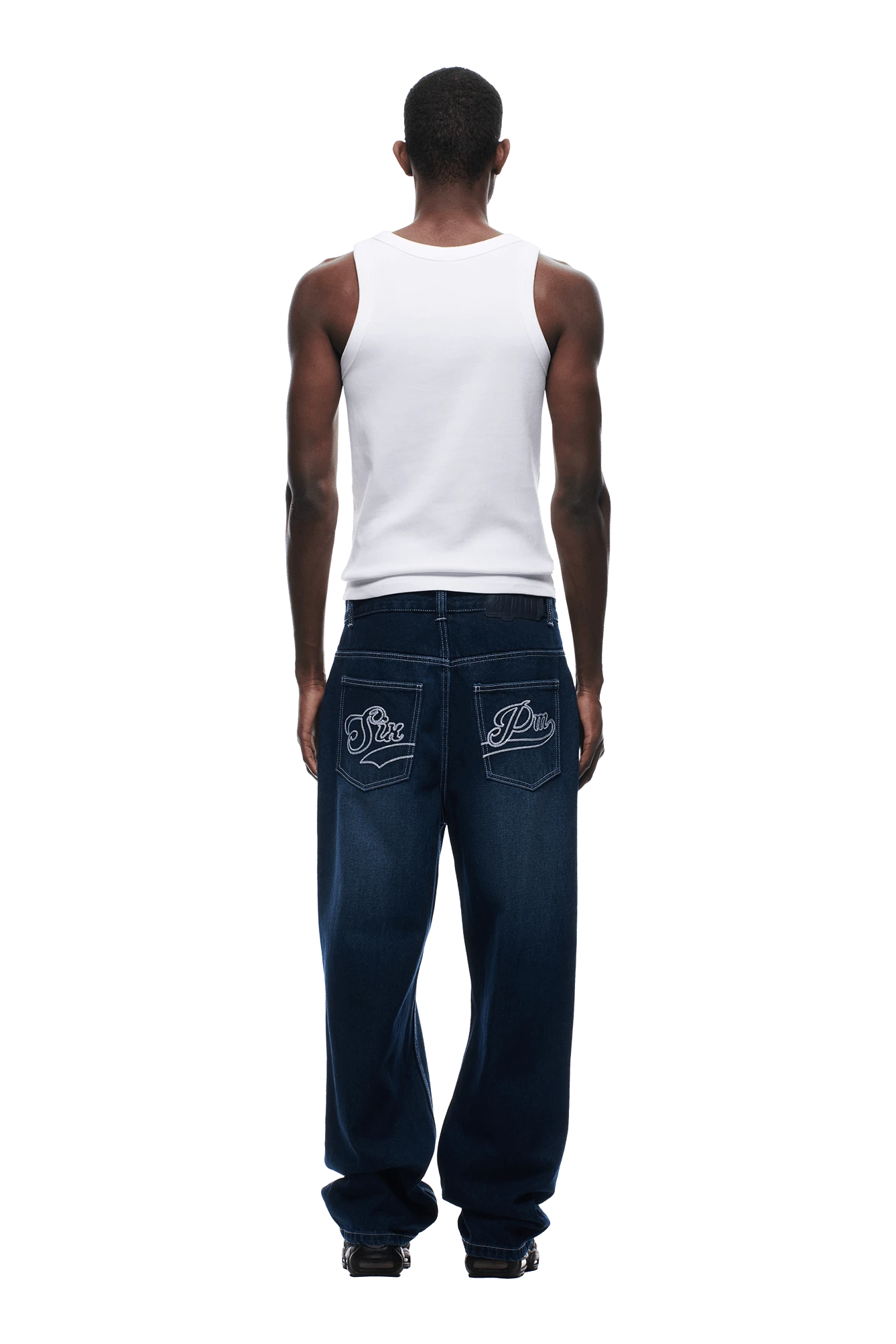 SCRIPT LOGO DENIM WASHED DARK BLUE(Script Logo Denim Washed Dark Blue) 3 SCRIPT LOGO DENIM WASHED DARK BLUE(Script Logo Denim Washed Dark Blue) - Image 3