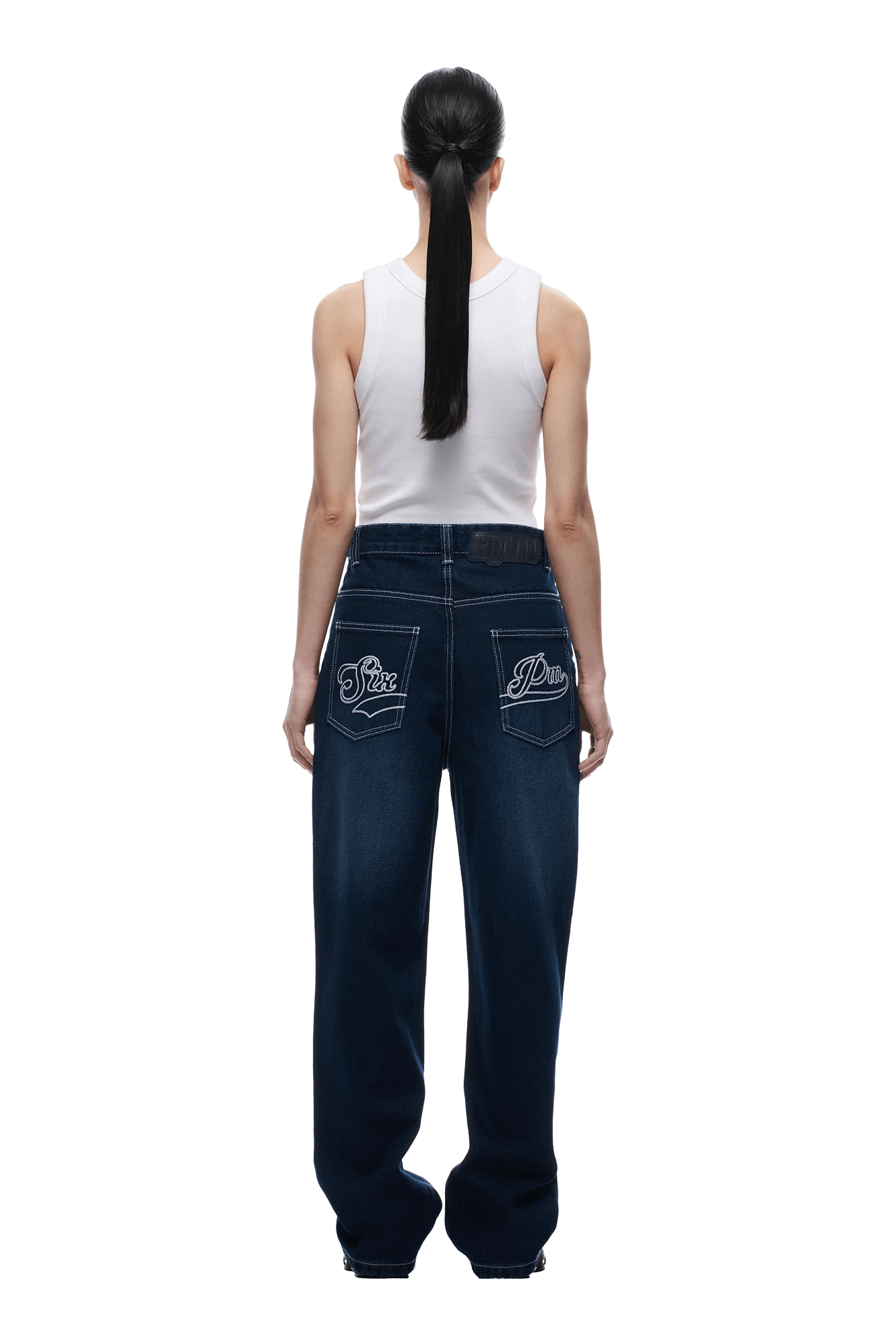 SCRIPT LOGO DENIM WASHED DARK BLUE(Script Logo Denim Washed Dark Blue) 6 SCRIPT LOGO DENIM WASHED DARK BLUE(Script Logo Denim Washed Dark Blue) - Image 6