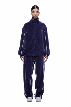 VELOURS TRACK JACKET ORBIT BLUE(Velours Track Jacket Orbit Blue) -6pm Season 2005x1337 0081 240425 6PM ECOM LOOK 4 0328 min