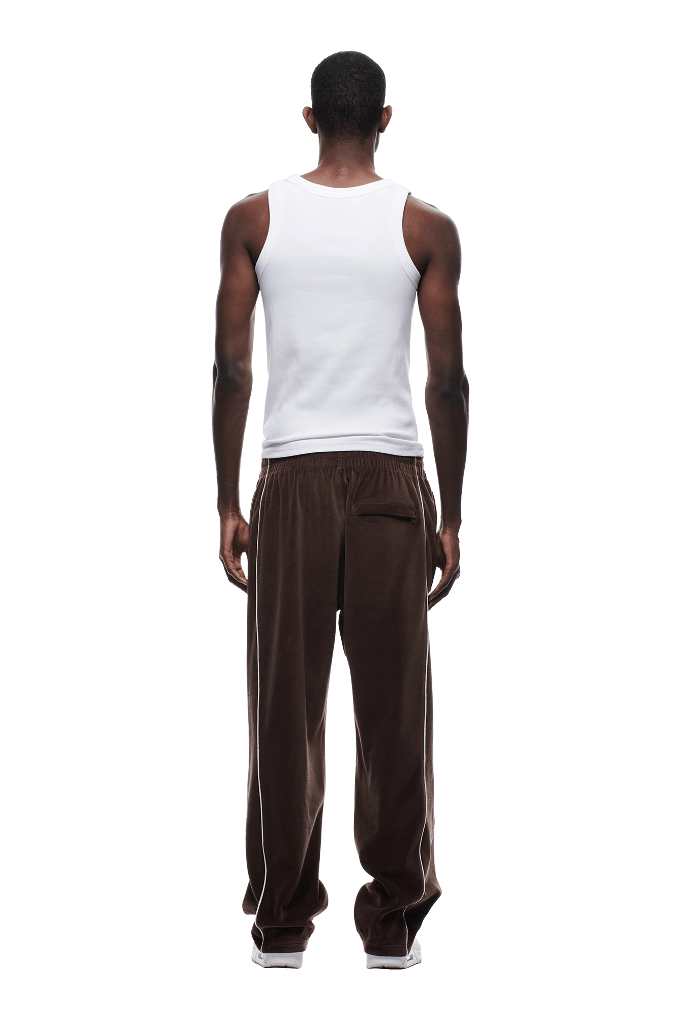 VELOURS TRACK PANT CHOCOLATE BROWN(Velours Track Pant Chocolate Brown) 3 VELOURS TRACK PANT CHOCOLATE BROWN(Velours Track Pant Chocolate Brown) - Image 3