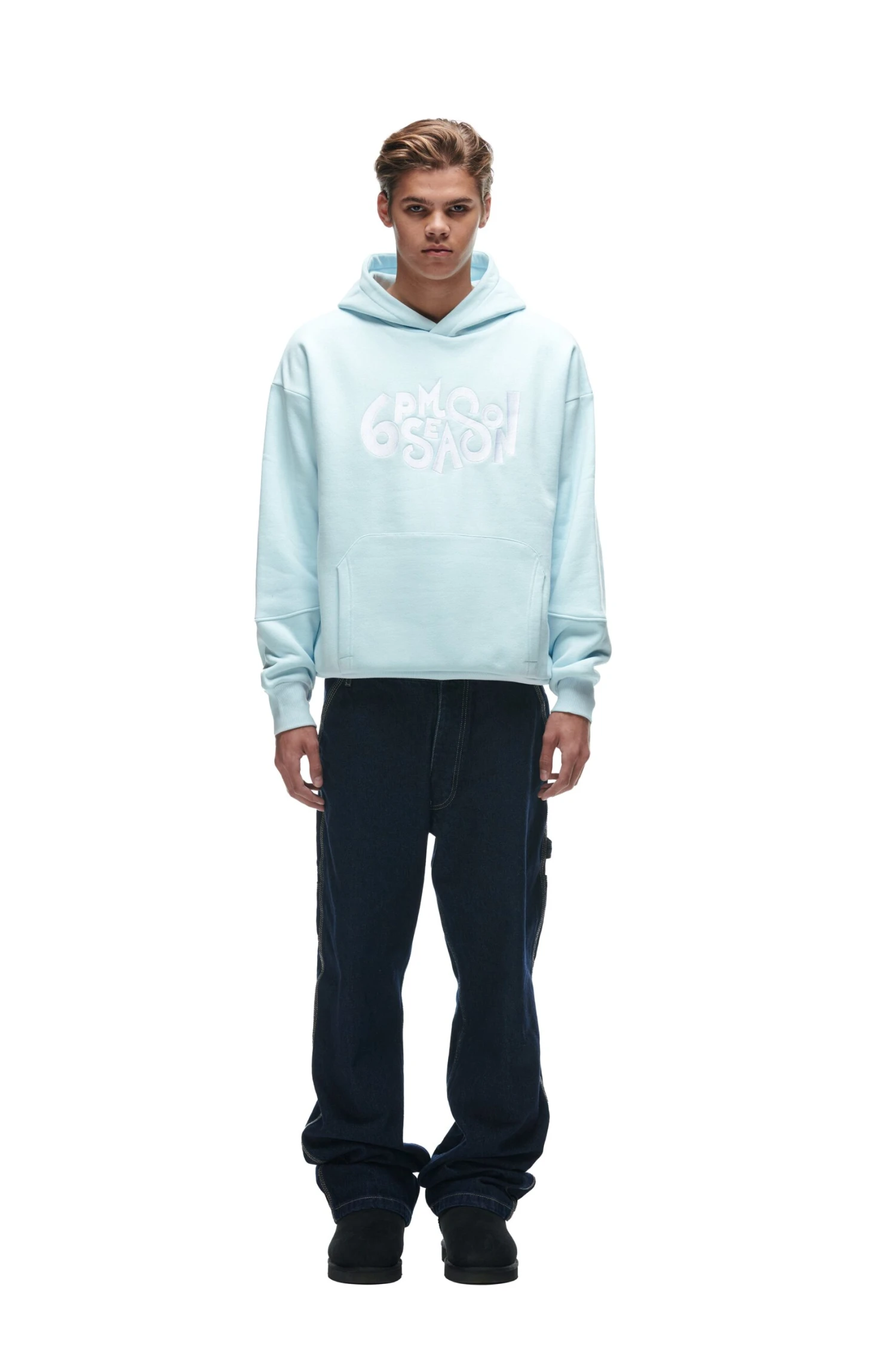 DOUBLE HOODIE ICE BLUE(Double Hoodie Blue) 1 DOUBLE HOODIE ICE BLUE(Double Hoodie Blue)