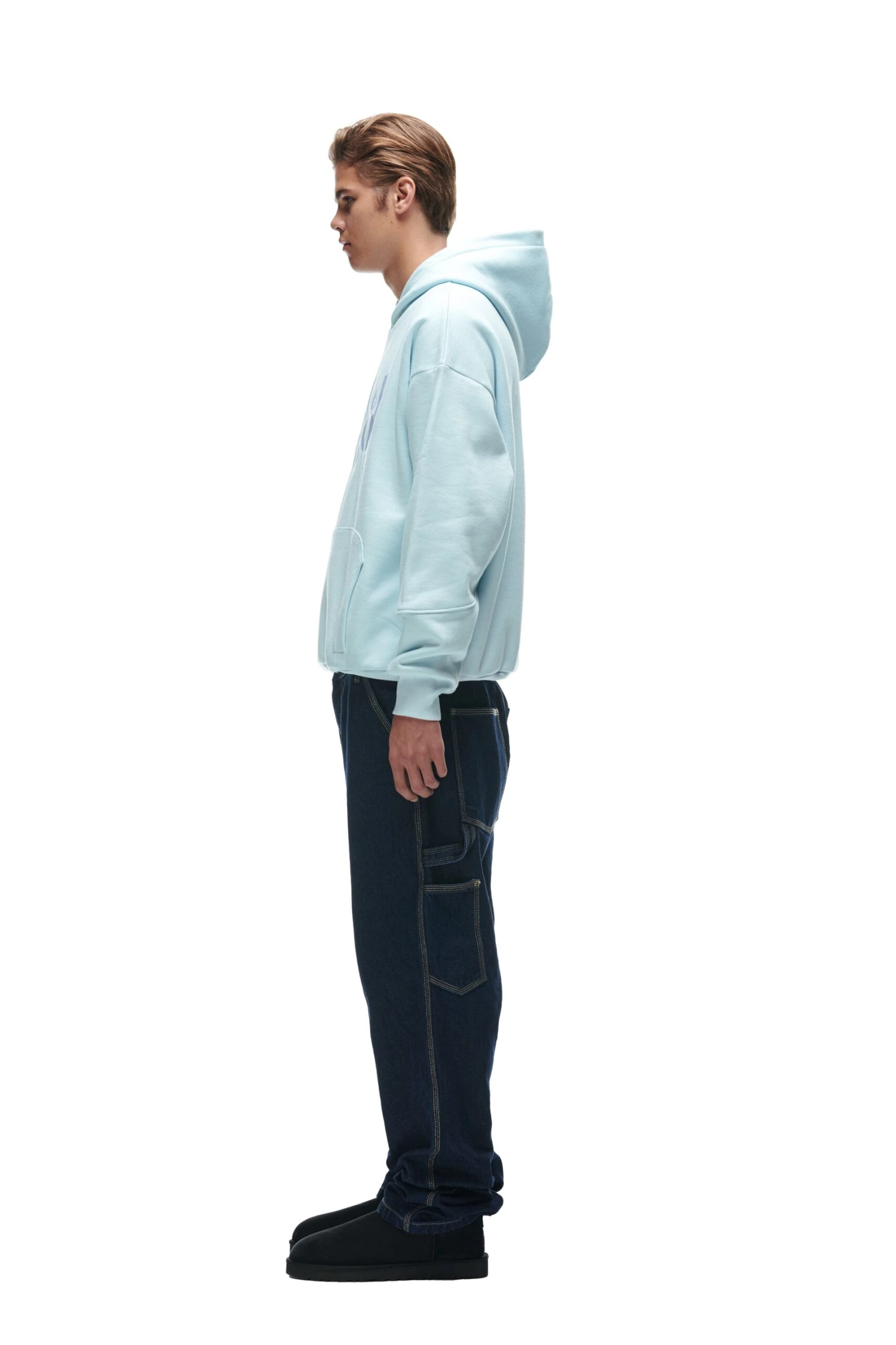 DOUBLE HOODIE ICE BLUE(Double Hoodie Blue) 2 DOUBLE HOODIE ICE BLUE(Double Hoodie Blue) - Image 2