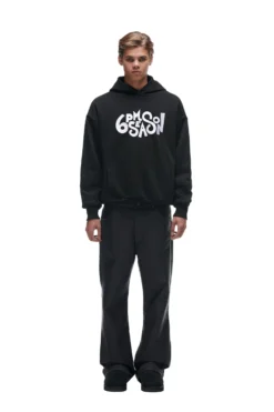 DOUBLE HOODIE BLACK(Double Hoodie Black)