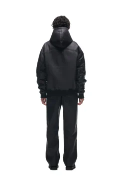 CRINKLE ZIP JACKET BLACK(Crinkle Zip Hoodie Black) -6pm Season 202221012 6PM ECOM AW222020 scaled