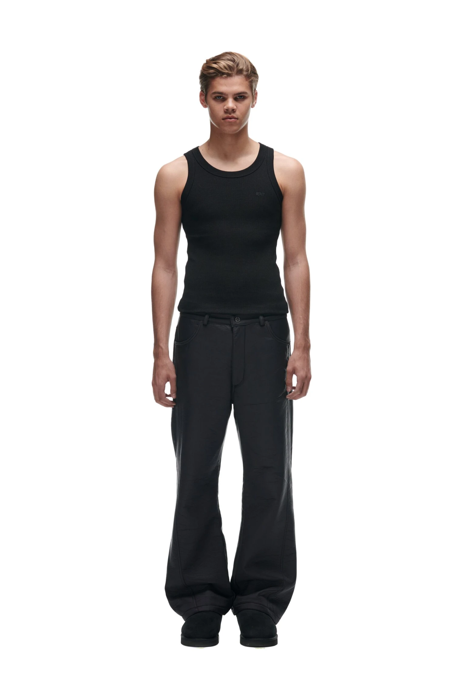 CRINKLE ZIP PANTS BLACK(Crinkle Zip Pants Black) 1 CRINKLE ZIP PANTS BLACK(Crinkle Zip Pants Black)