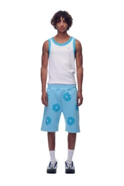 FLOWER SHORTS BABY BLUE(Shorts Aop Baby Blue)