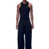 NH NYLON TRACKPANTS BLACK(Nylon Trackpants Black)