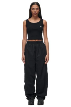 TRACKPANTS BLACK(Poplin Pants Black 1) -6pm Season 6PM ECOM Look 09 female 2844