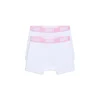 BOXER SHORTS WHITE/PINK (2-PACK)(Boxer Shorts White)
