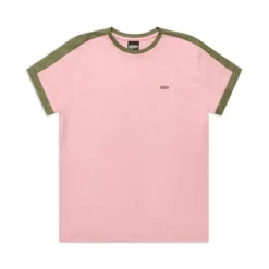 SLIM FIT RINGER TEE PINK(Slim Fit Ringer Tee Pink)