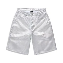COATED DENIM SHORTS SILVER SURFER(Coated Denim Shorts Silver Surfer)