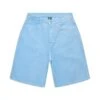 COATED DENIM SHORTS BABY BLUE(Coated Denim Shorts Baby Blue)