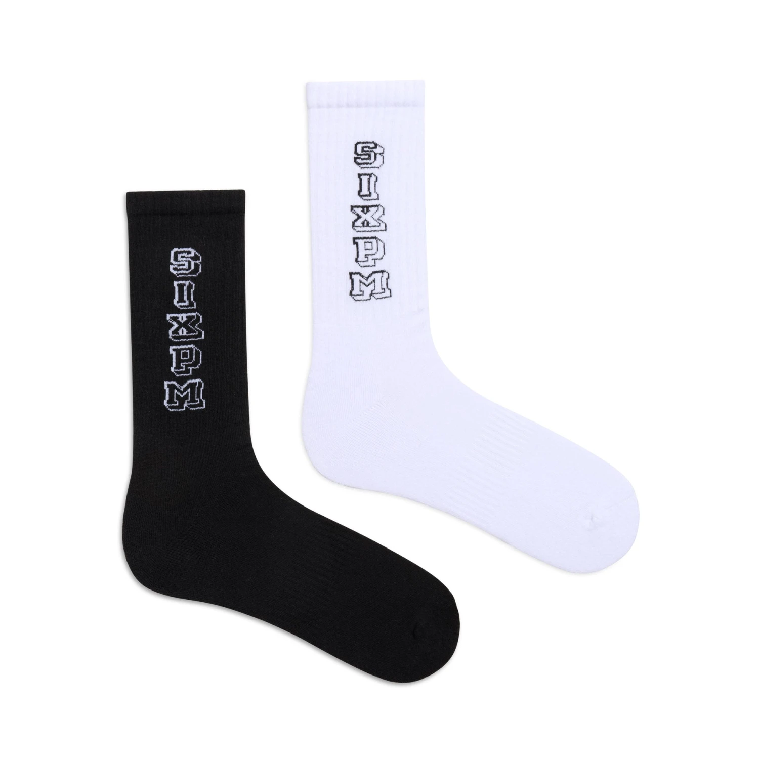 COLLEGE SOCKS BLACK WHITE(College Socks Black White) 1 COLLEGE SOCKS BLACK WHITE(College Socks Black White)