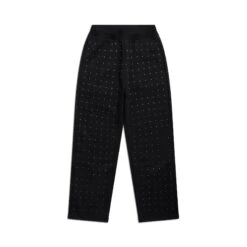 RHINESTONE OPEN LEG JOGGER BLACK(Rhinestone Open Leg Jogger Black)