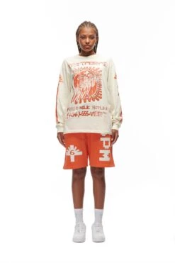 PSYCHEDELIC LONGSLEEVE CREAM(Psychedelic Longsleeve Cream) -6pm Season 6PM vVERTABRAE Look 13 Longsleeve Female beige 0373