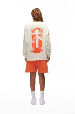 PSYCHEDELIC LONGSLEEVE CREAM(Psychedelic Longsleeve Cream) -6pm Season 6PM vVERTABRAE Look 13 Longsleeve Female beige 0385