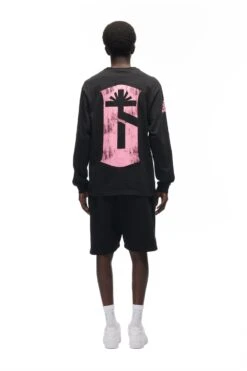 PSYCHEDELIC LONGSLEEVE BLACK(Psychedelic Longsleeve Black) -6pm Season 6PM vVERTABRAE Look 16 Longsleeve Male black 0443