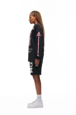 PSYCHEDELIC LONGSLEEVE BLACK(Psychedelic Longsleeve Black) -6pm Season 6PM vVERTABRAE Look 17 Longsleeve Female black 0460