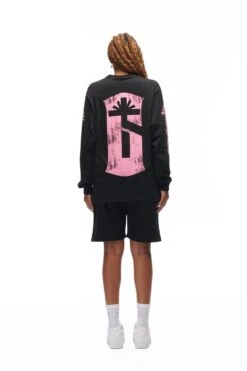 PSYCHEDELIC LONGSLEEVE BLACK(Psychedelic Longsleeve Black) -6pm Season 6PM vVERTABRAE Look 17 Longsleeve Female black 0462