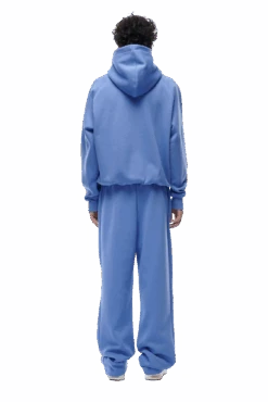 HOODIE PERSIAN BLUE(23n05 1100 359 Hlogo) -6pm Season hoodie persian blue 3 min