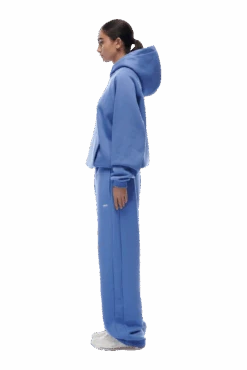 HOODIE PERSIAN BLUE(23n05 1100 359 Hlogo) -6pm Season hoodie persian blue 5 min