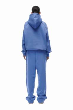 HOODIE PERSIAN BLUE(23n05 1100 359 Hlogo) -6pm Season hoodie persian blue 6 min