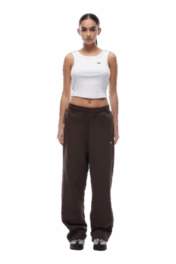 OPEN LEG JOGGER CHOCOLATE BROWN(23n05 2110 907 Swpol) -6pm Season open leg brown 4 min