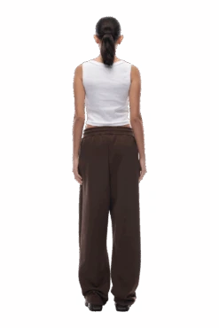 OPEN LEG JOGGER CHOCOLATE BROWN(23n05 2110 907 Swpol) -6pm Season open leg brown 6 min