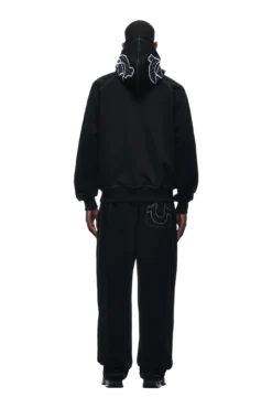 ICONS HOODIE BLACK(Icons Hoodie Black) -6pm Season tr icon hoodie black4 min