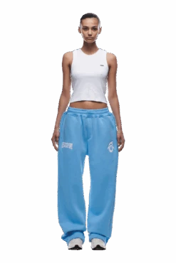ICONS OPEN LEG JOGGER SKY BLUE(Icons Open Leg Jogger Sky Blue) -6pm Season tr icon open leg blue4 min