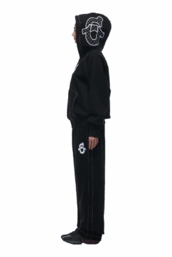 ICONS ZIP HOODIE BLACK(Icons Zip Hoodie Black) -6pm Season tr icon zip hoodie black7 min