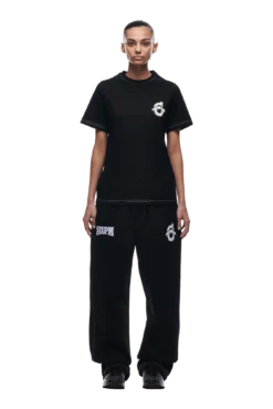 ICON SLIM FIT T-SHIRT BLACK(Icon T Shirt Black) -6pm Season tr slim fit icon t shirt4 min