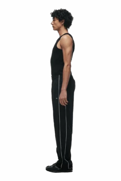 6PM+ TRAINER PANTS BLACK(23020 1000) -6pm Season trainer track pants black2 min